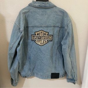 Vintage Harley Davidson Denim Jacket
